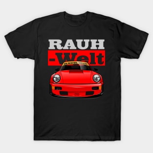 Rauh Welt Begriff Red T-Shirt